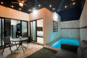 Villa con Alberca Privada, 3 Recamaras 6 Personas